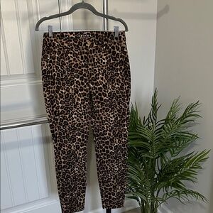 White House Black Market Leopard Print Jeans. New with tags